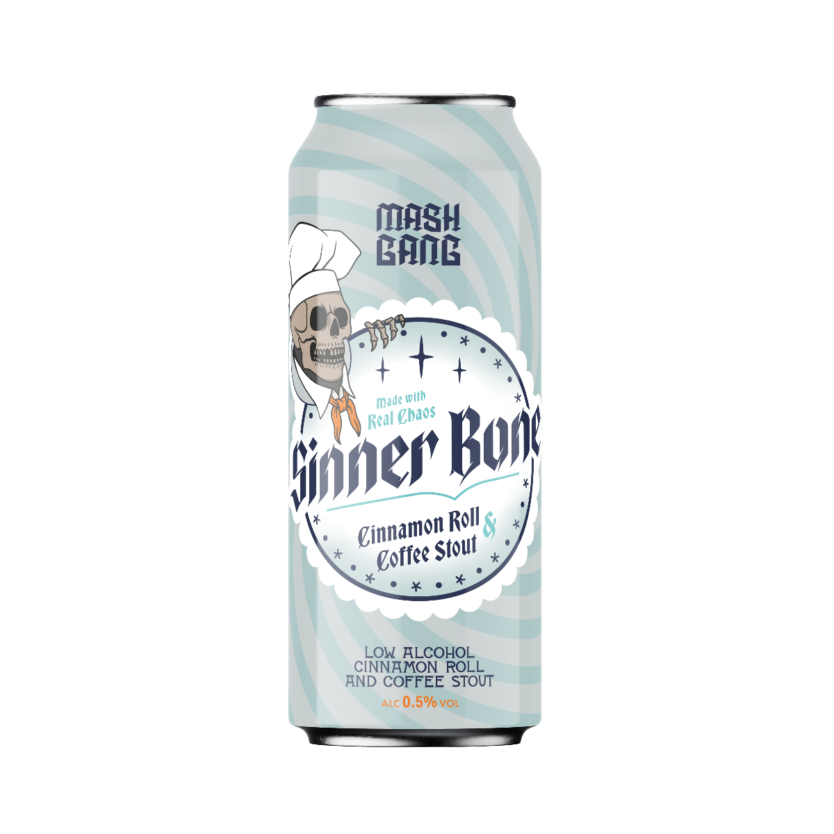 Sinner Bone - 0.5% - Cinnamon Coffee Stout - 440ml - 4 Pack
