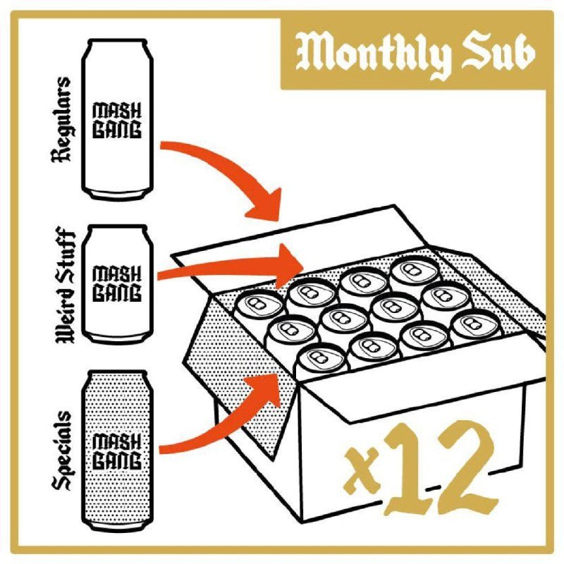 Standard mixed Subscription box - 12 Pack